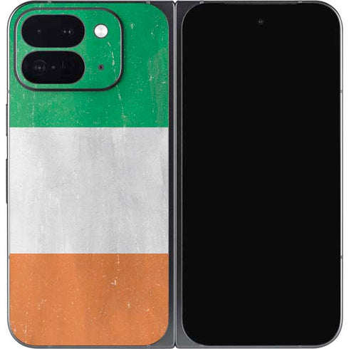 Ireland Flag Distressed Google Pixel 9 Pro Fold Skin